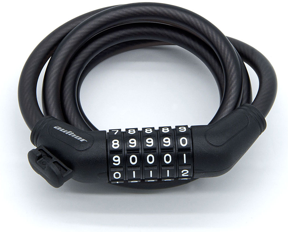 Купить Замок велосипедный кодовый AUTHOR ASL-44 SpirCod, 12х700 мм
