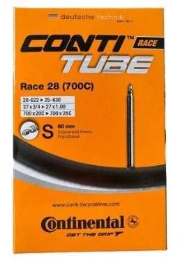 Купить Камера CONTINENTAL race 28 дюймов  700x20-25, вело 80мм