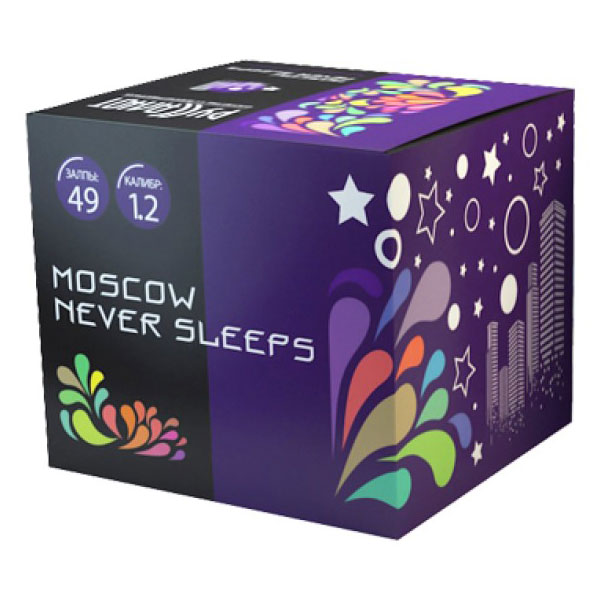 Купить Батарея салютов Moscow never sleeps, 49 залпов, EC231