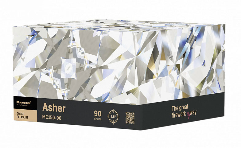 Купить Батарея салютов MAXSEM Asher, 90 залпов, MC150-90