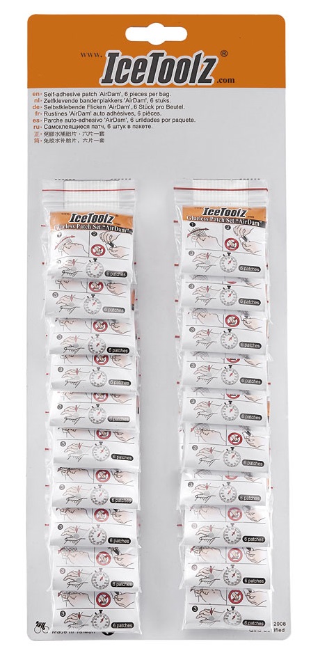 Купить Набор самоклеящихся заплаток ICETOOLZ AirDam 56H2 120 шт.