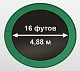 Купить Батут OXYGEN FITNESS Premium 16 футов, внутренняя сетка темно-зеленый