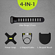 Купить Держ. для POWER BANK Bike Phone Charger Accessory Kit силик., крепление на руль, вынос. раму BONE, 07-210410